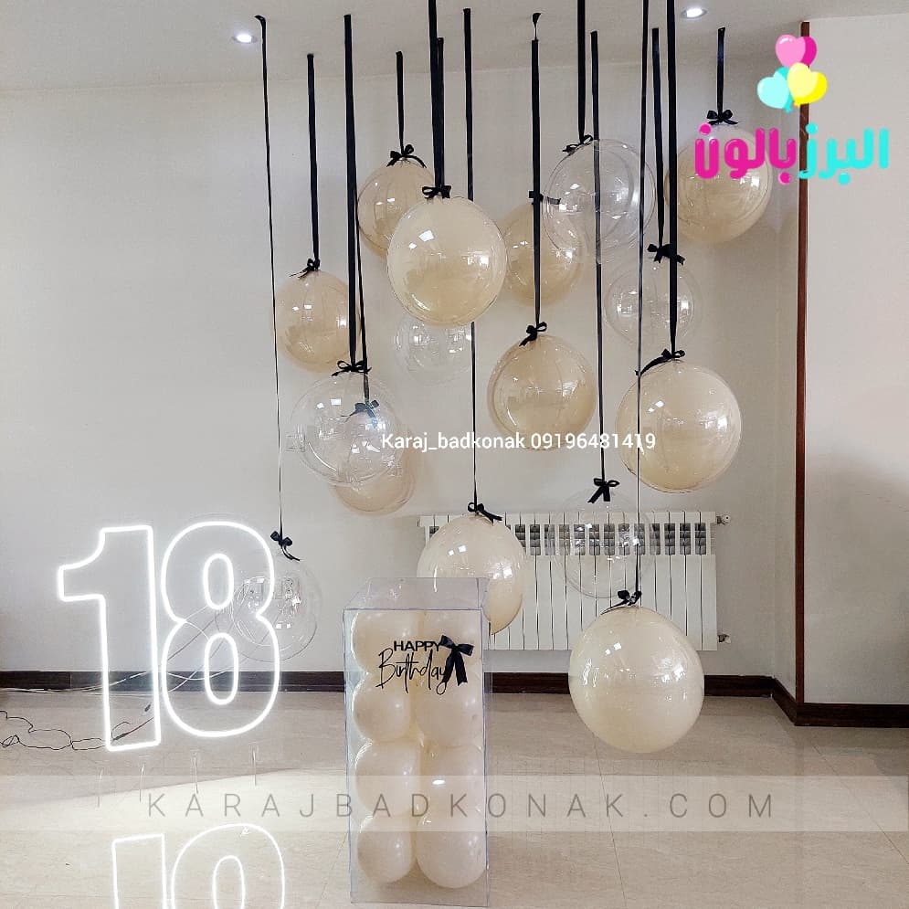 بادکنک آرایی ساده روی سقف 3 20251108 140024 1