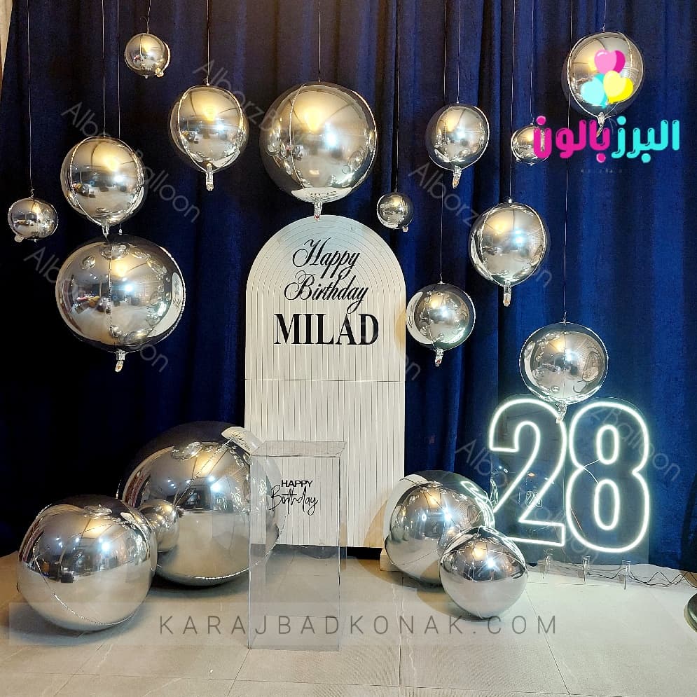 بادکنک آرایی ساده روی سقف 2 20251108 184047