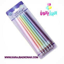 خرید و قیمت شمع مدادی پاستلی 6 عددی