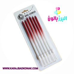 خرید و قیمت شمع مدادی سایه روشن رنگ قرمز 6 عددی