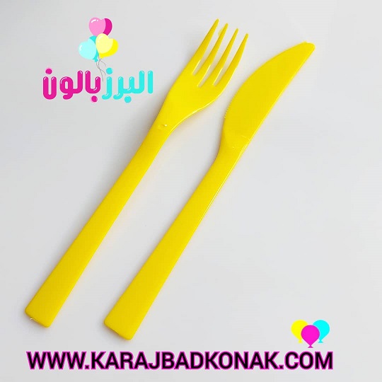 خرید و قیمت کارد و چنگال پلاستیکی یکبار مصرف رنگی 8 خرید و قیمت کارد و چنگال پلاستیکی یکبار مصرف رنگی