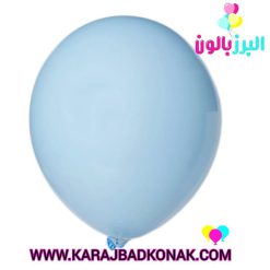خرید و قیمت بادکنک لاتکس ساده رنگ آبی پاستلی