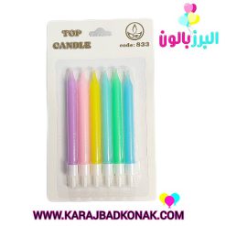 خرید و قیمت شمع مدادی پاستلی 6 عددی