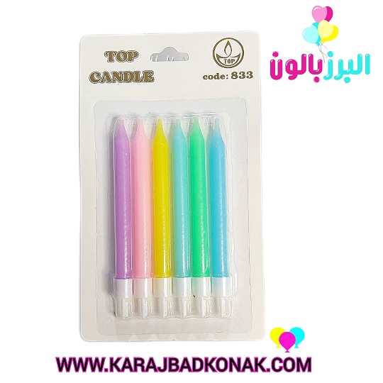 خرید و قیمت شمع مدادی پاستلی 6 عددی 1 خرید و قیمت شمع مدادی پاستلی 6 عددی