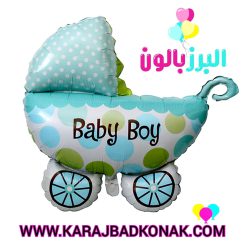 بادکنک فویلی طرح کالسکه تعیین جنسیت