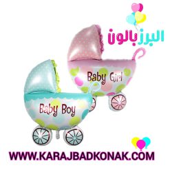 بادکنک فویلی طرح کالسکه تعیین جنسیت