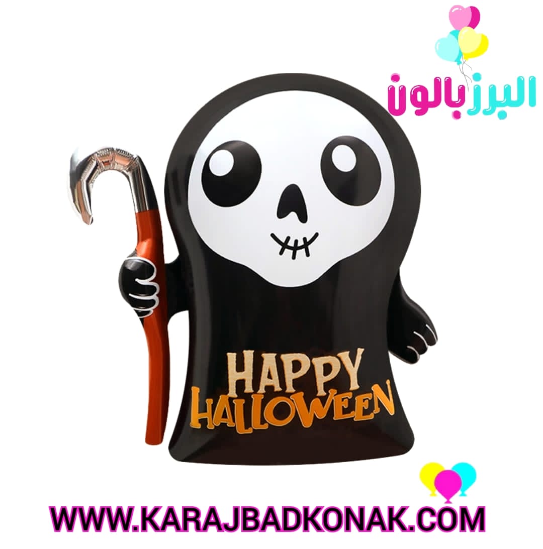 بادکنک فویلی روح شنل مشکی هالووین 1 بادکنک فویلی روح شنل مشکی هالووین