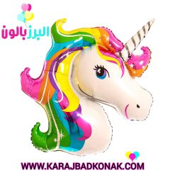 بادکنک فویلی اسب تک شاخ