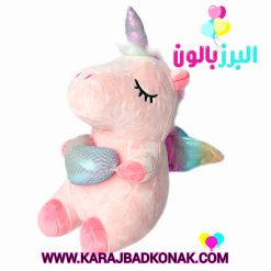 عروسک یونیکورن نشسته قلبی رنگین کمانی(اسب تک شاخ) 6 عروسک یونیکورن نشسته قلبی رنگین کمانی(اسب تک شاخ)