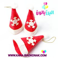 آویز کلاه کریسمس نمدی