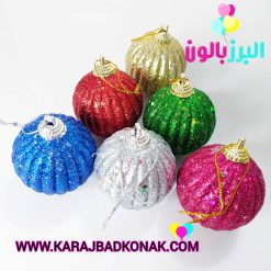 گوی براق چینی کریسمس (6عددی)