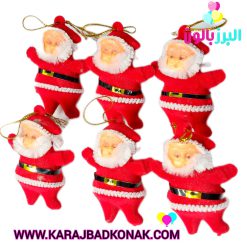 آویز بابانوئل کریسمس (6عددی)