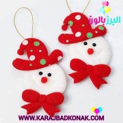 آویز آدم برفی نمدی کریسمس