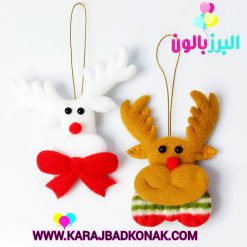 آویز گوزن نمدی کریسمس