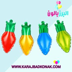 بادکنک فویلی لامپ کریسمس