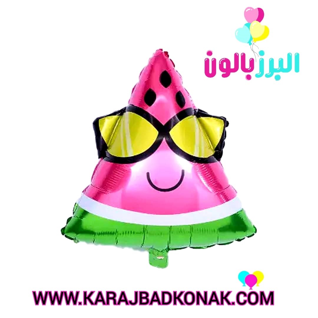 بادکنک فویلی هندوانه عینکی یلدا 1 بادکنک فویلی هندوانه عینکی یلدا