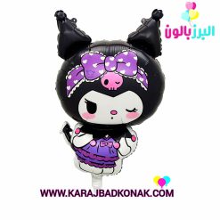 بادکنک فویلی کرومی پاپیون دار(شیطون)