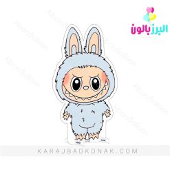 استند چوبی لبوبو آبی پاستلی