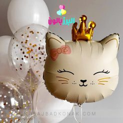 بادکنک فویلی گربه لاکچری 3 بادکنک فویلی گربه لاکچری