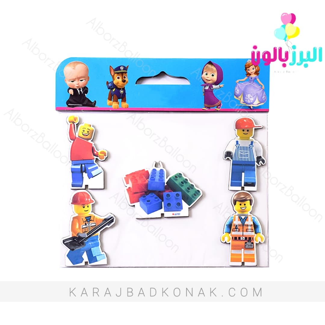 پک تاپر رو کیکی لگو 1 پک تاپر رو کیکی لگو