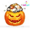 بادکنک فویلی هالووین کدو کله اسکلتی