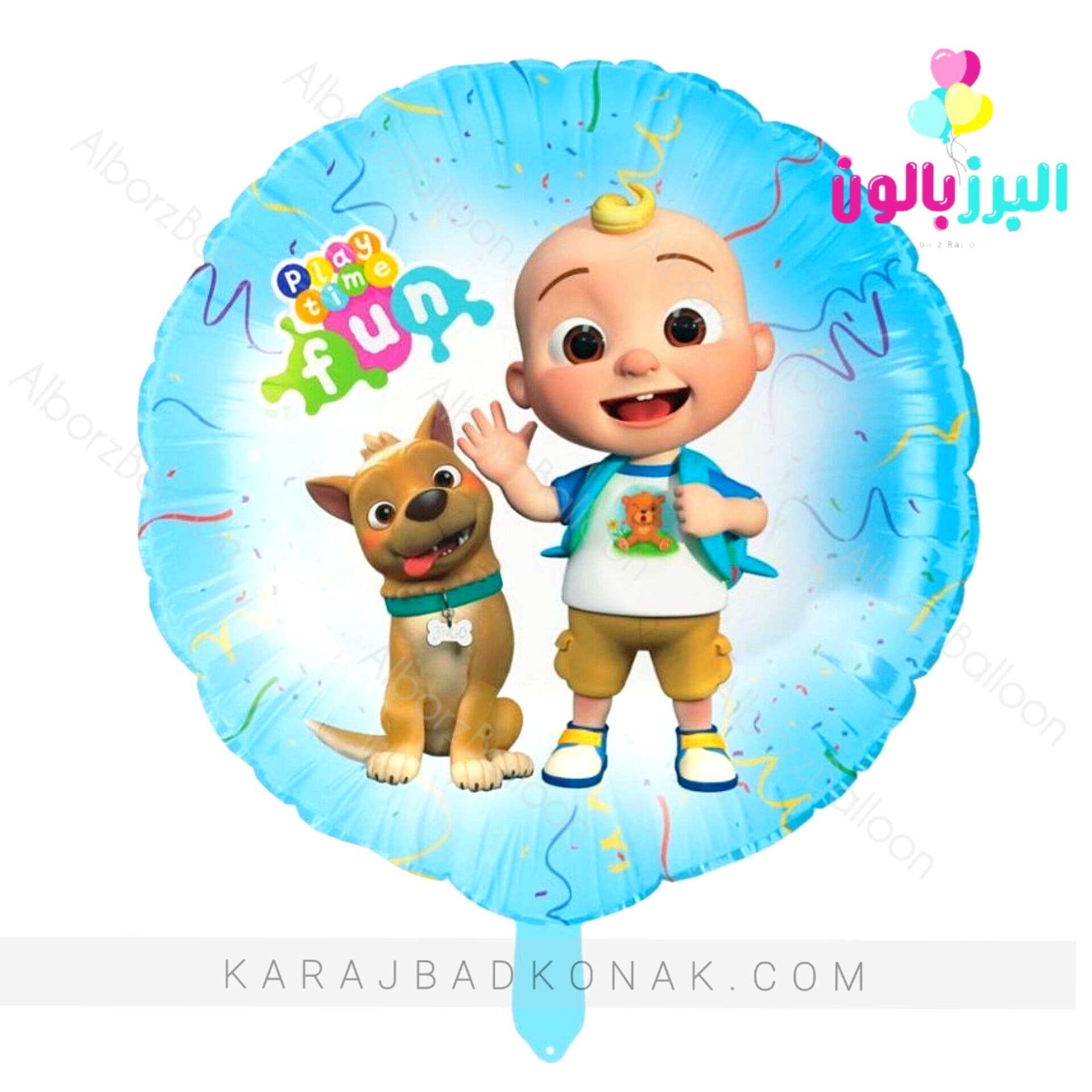 بادکنک فویلی گرد کوکو ملون 1 بادکنک فویلی گرد کوکو ملون