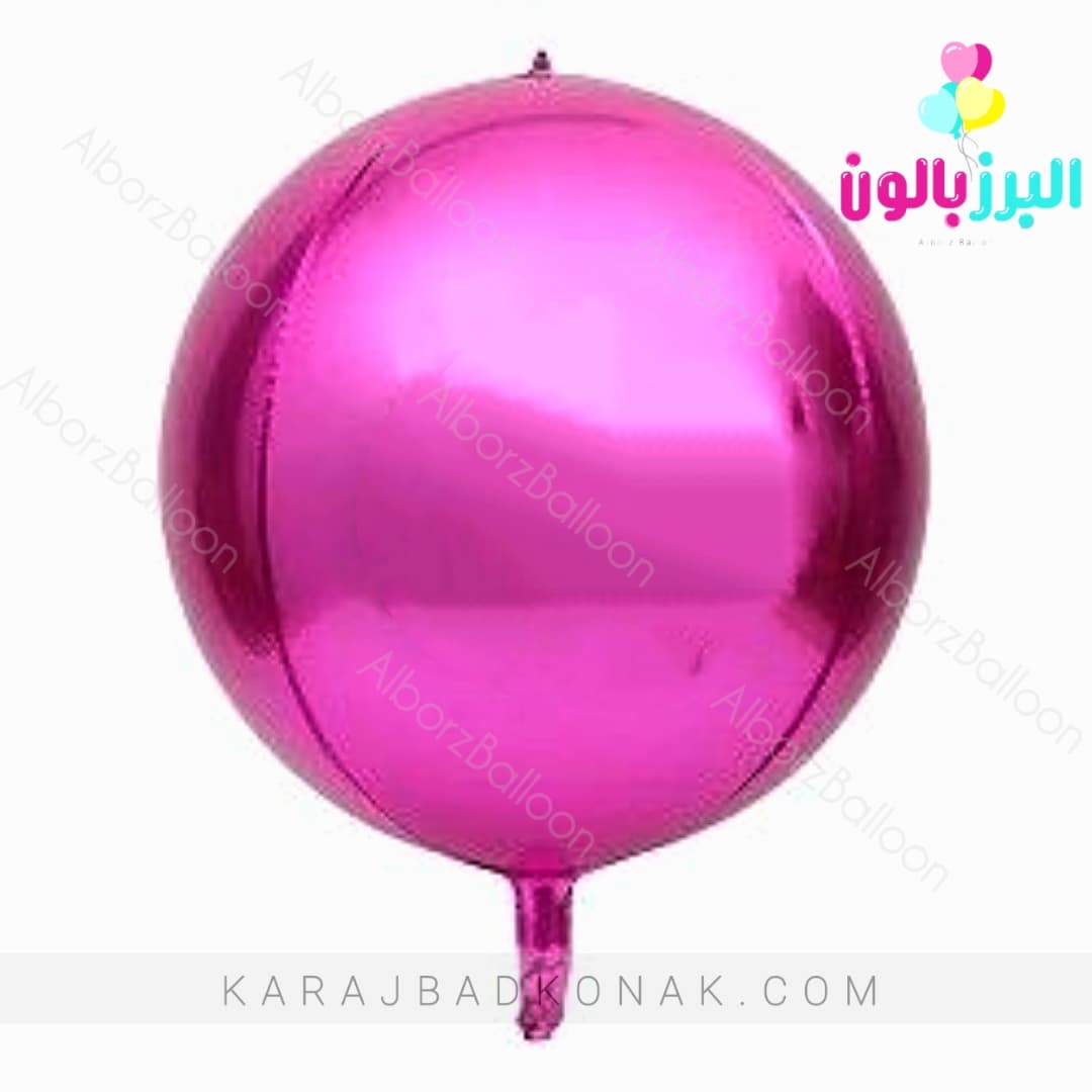 بادکنک فویلی اوربز سرخابی 1 بادکنک فویلی اوربز سرخابی