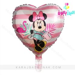 بادکنک فویلی قلبی مینی موس