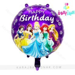 بادکنک فویلی گرد پرنسس های دیزنی