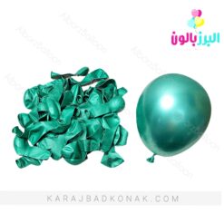 بادکنک کروم 6 اینچ سبز