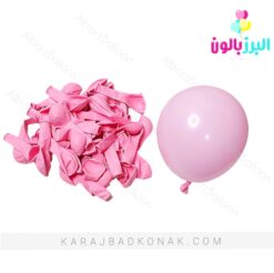 بادکنک لاتکس 6 اینچ صورتی پاستلی