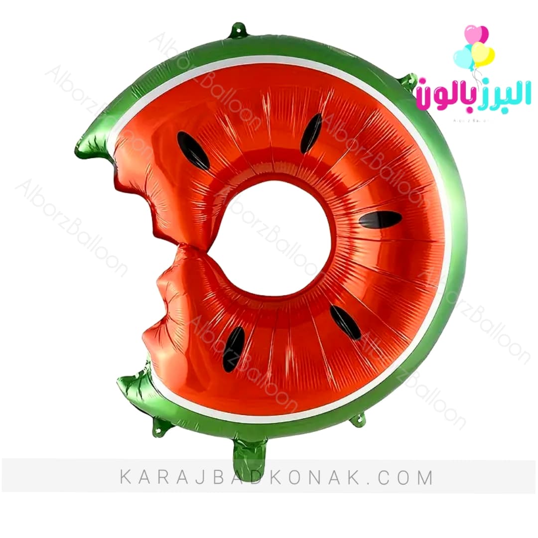 بادکنک فویلی دونات هندوانه 1 بادکنک فویلی دونات هندوانه