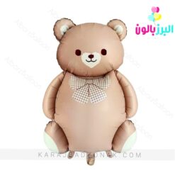 بادکنک فویلی خرس تدی رنگ نود
