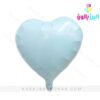 بادکنک فویلی قلب آبی پاستلی