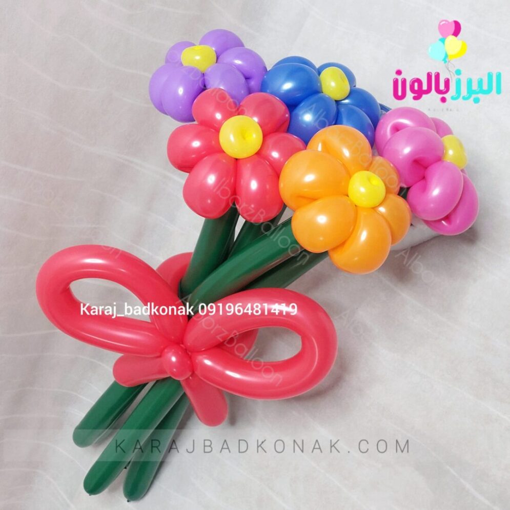 دسته گل های بادکنکی 3 دسته گل بادکنکی