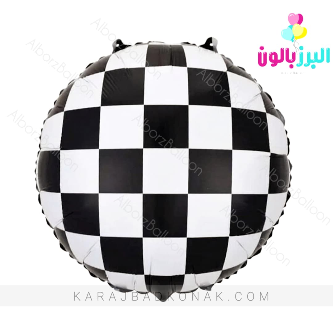 بادکنک فویلی گرد پرچم ماشین مسابقه 1 بادکنک فویلی گرد پرچم ماشین مسابقه
