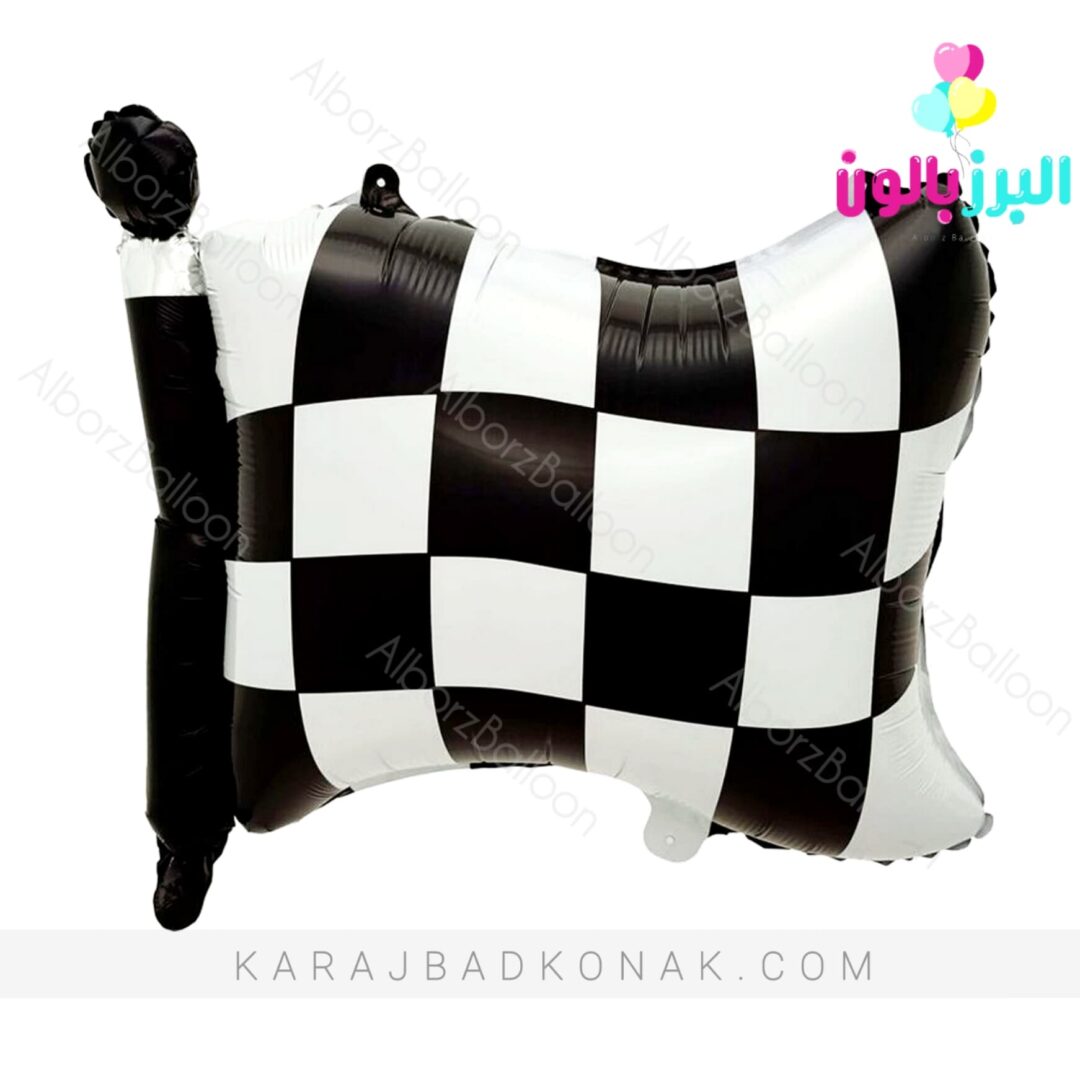 بادکنک فویلی پرچم مسابقه 1 بادکنک فویلی پرچم مسابقه