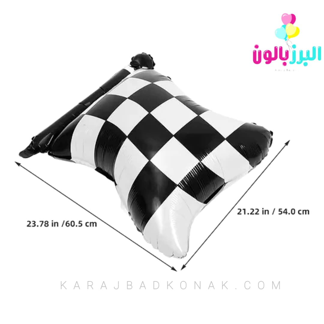 بادکنک فویلی پرچم مسابقه 3 بادکنک فویلی پرچم مسابقه