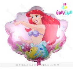 بادکنک فویلی صدف پری دریایی آریل