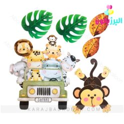 ریسه کاغذی چند تکه سافاری(جنگل)