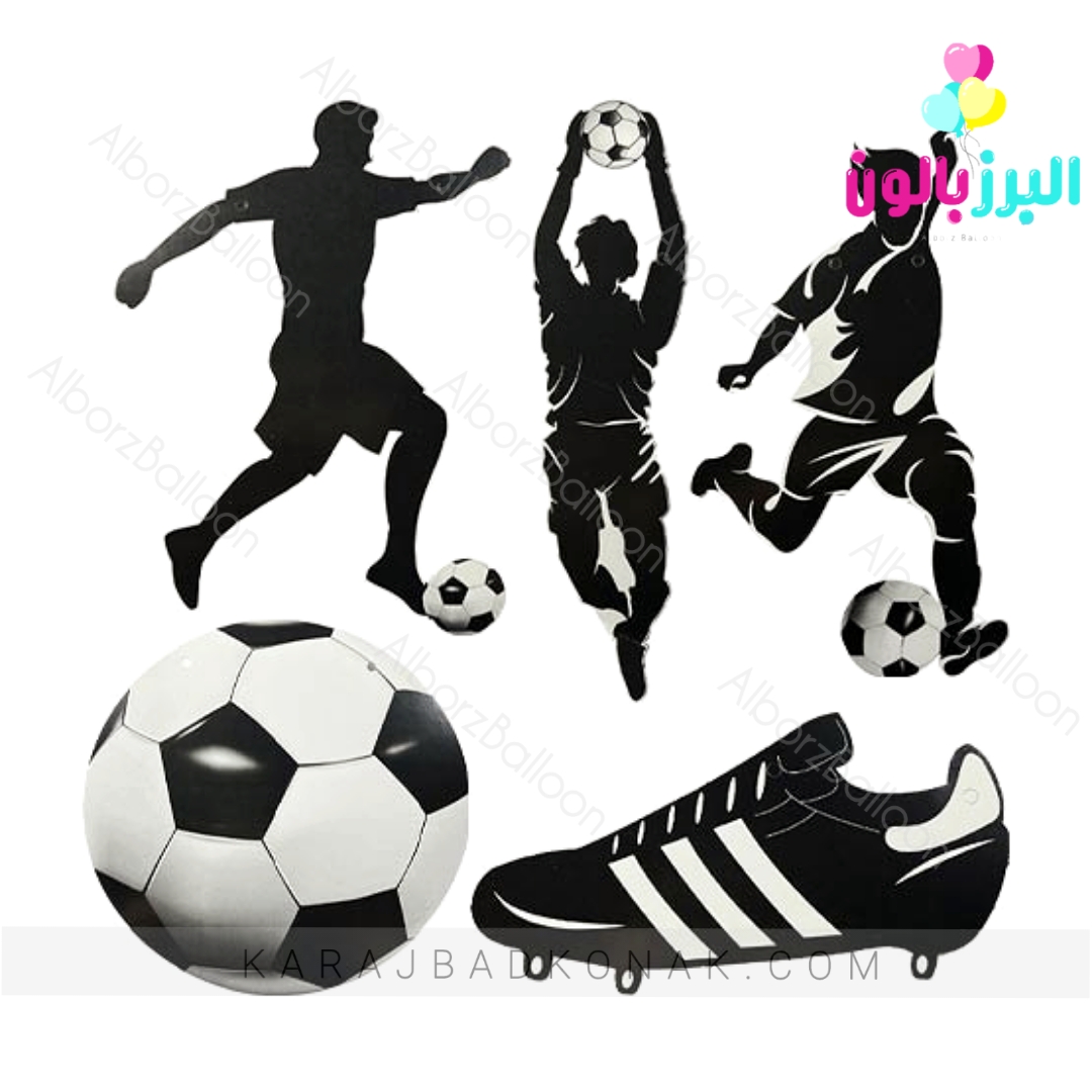 ریسه کاغذی چند تکه فوتبالی 2 ریسه کاغذی چند تکه فوتبالی