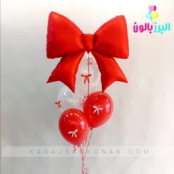 بادکنک فویلی پاپیون قرمز(سایز بزرگ) 5 بادکنک فویلی پاپیون قرمز(سایز بزرگ)