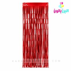 خرید و قیمت پرده متالایز رنگ قرمز
