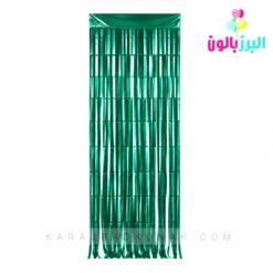 پرده متالایز رنگ سبز
