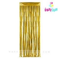 خرید و قیمت پرده متالایز رنگ طلایی