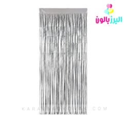 خرید و قیمت پرده متالایز رنگ نقره ای