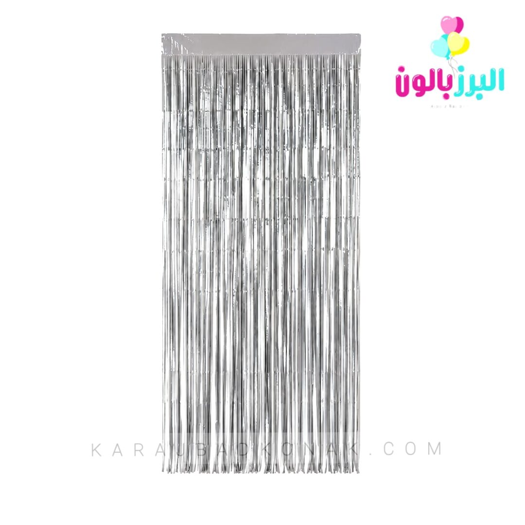 خرید و قیمت پرده متالایز رنگ نقره ای 1 خرید و قیمت پرده متالایز رنگ نقره ای