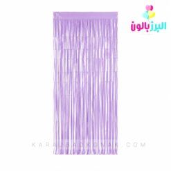 پرده متالایز رنگ بنفش پاستلی (یاسی)