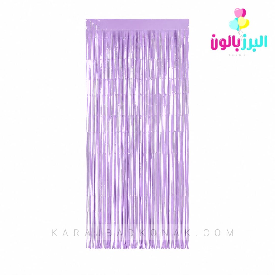 پرده متالایز رنگ بنفش پاستلی (یاسی) 1 پرده متالایز رنگ بنفش پاستلی (یاسی)