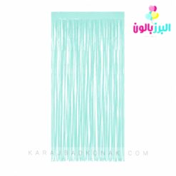 پرده متالایز رنگ سبزآبی(تیفانی)